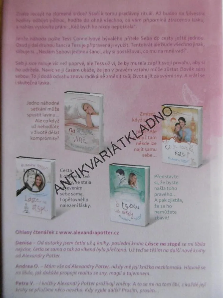 TENTOKRÁT TO BUDE JINAK, ALEXANDRA POTTER, **an