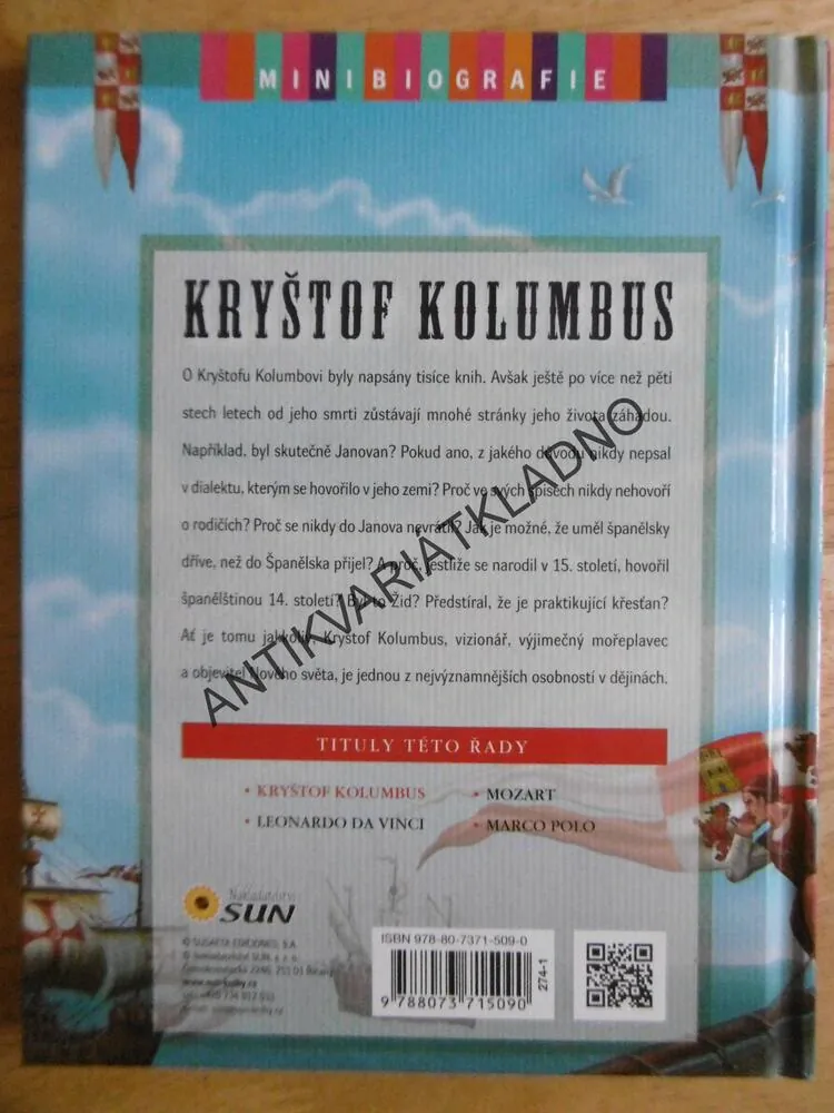 KRYŠTOF KOLUMBUS, MINIBIOGRAFIE TAJEMNÉHO MOŘEPLAVCE, **an