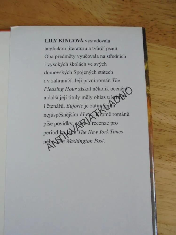 EUFORIE, LILY KINGOVÁ, BESTSELLER, **an