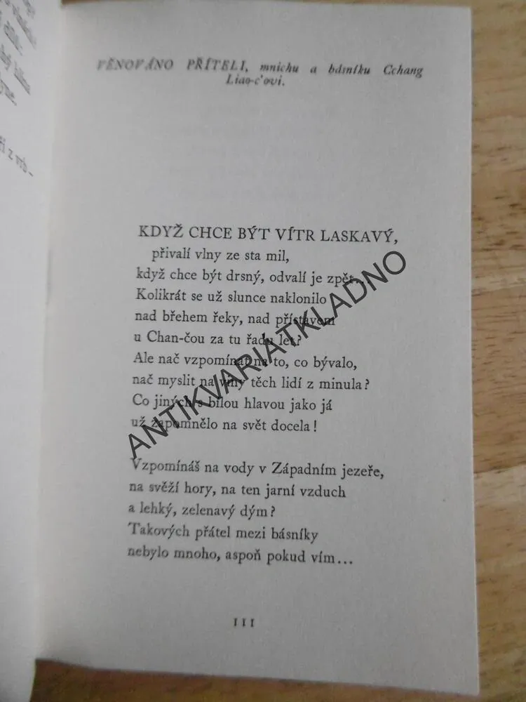 JARA A PODZIMY, 9 BÁSNÍKŮ ZE STARÉ ČÍNY, **an