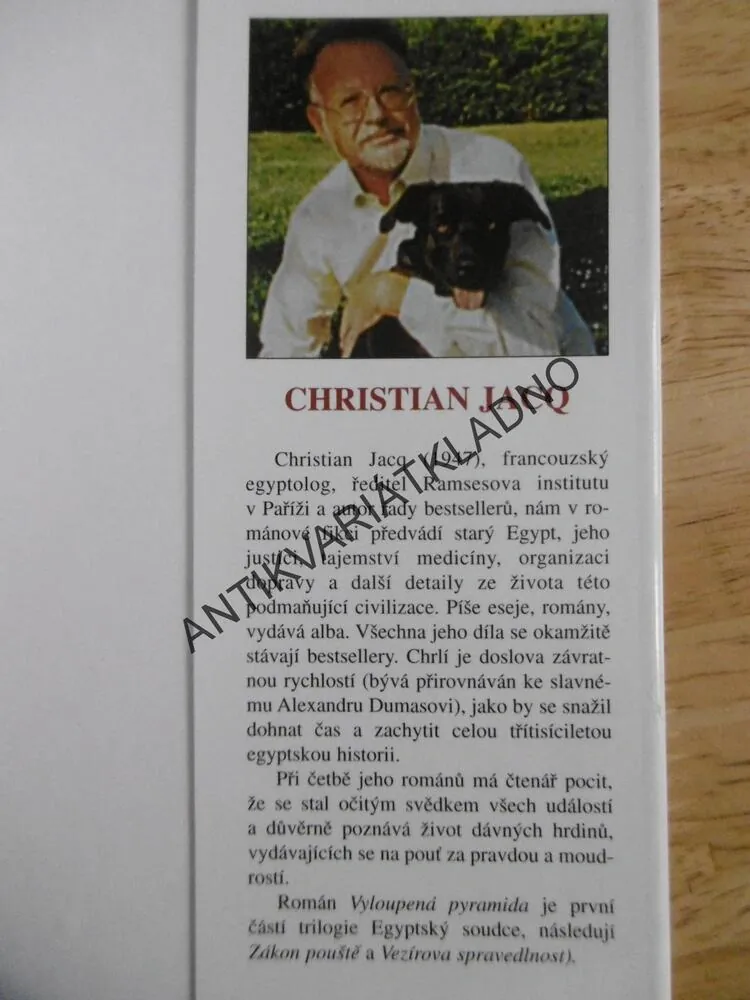 EGYPTSKÝ SOUDCE 1., VYLOUPENÁ PYRAMIDA, CHRISTIAN JACQ, **an