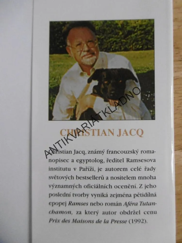 KRÁLOVNA SVOBODY 3., OHNIVÝ MEČ, CHRISTIAN JACQ, **an