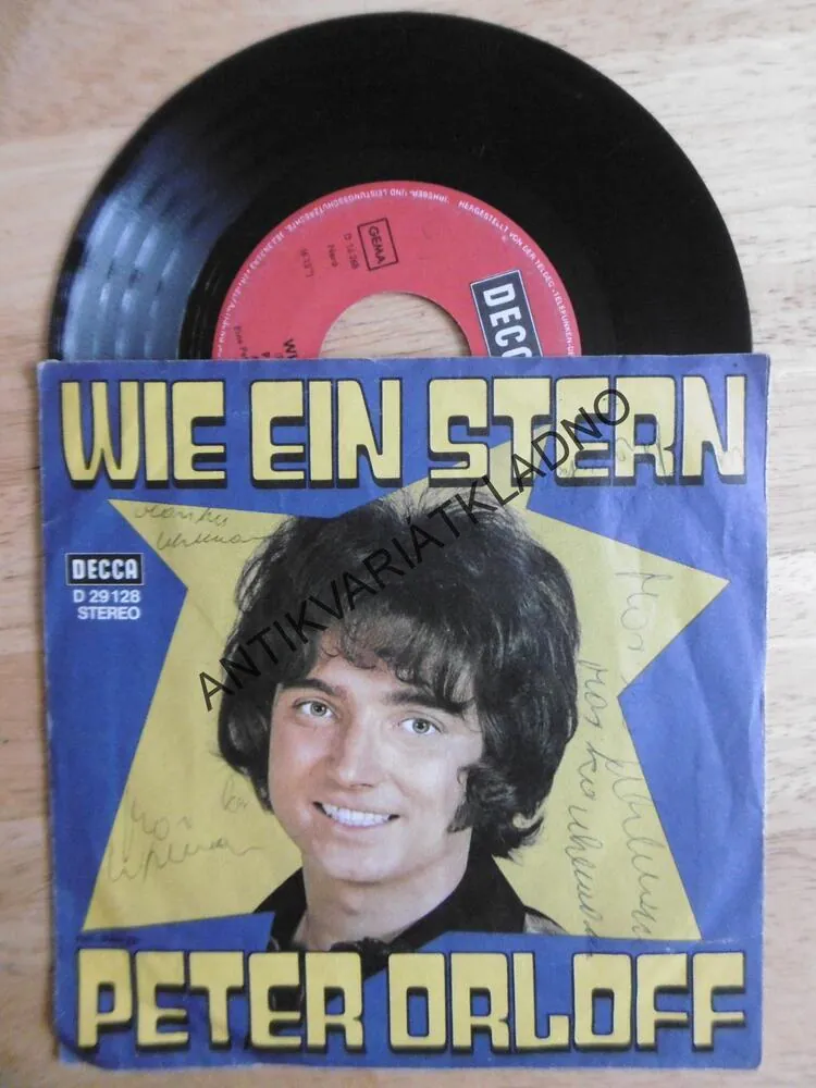 WIE EIN STERN, PETER ORLOFF - AUTOGRAM, MALÁ DESKA