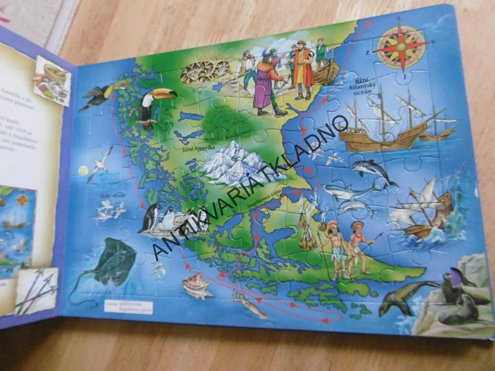NEOHROŽENÍ MOŘEPLAVCI, KNIHA S PUZZLE, **an