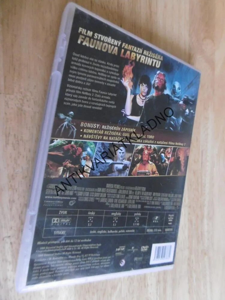HELLBOY, ZLATÁ ARMÁDA, DVD FILM
