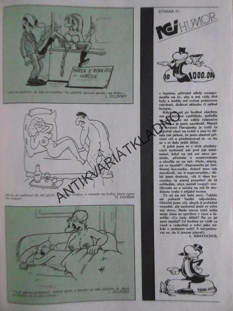 NEI HUMOR, 3/1995 ,EROTICKÁ KNIHOVNIČKA EROTIKA, SEX , PORNO, SAUDEK