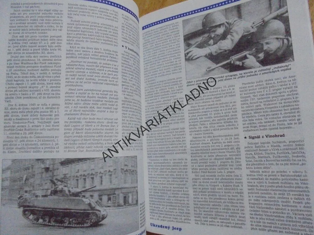 UKRADENÝ JEEP, SLOVO K HISTORII, PRAHA 1945,VÁLKA
