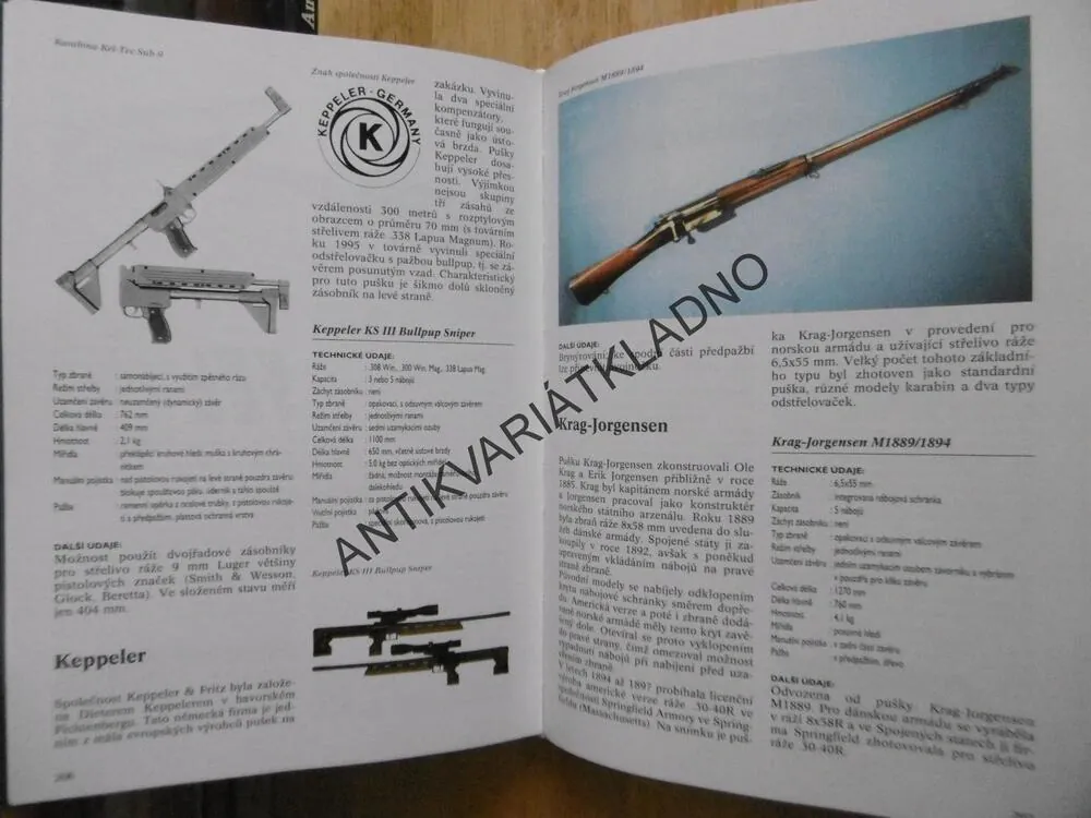 ENCYKLOPEDIE VOJENSKÝCH ZBRANÍ, HARTINK, ZBRANĚ, **an