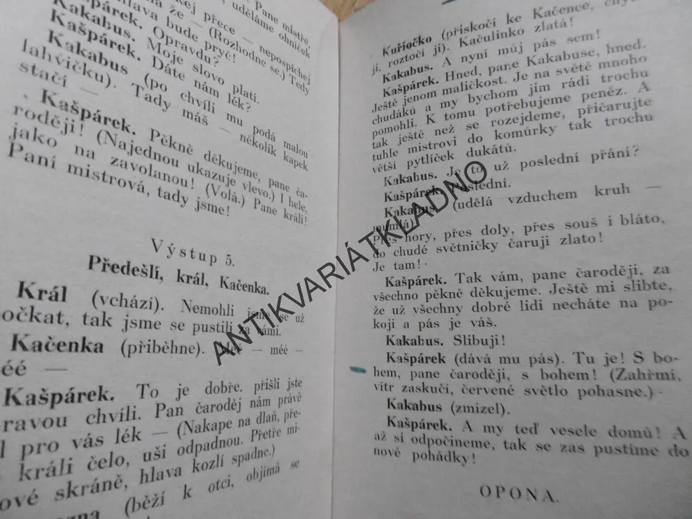 KAŠPÁREK TO MYSLÍ VŽDYCKY DOBŘE, MILOŠ VESELÝ,