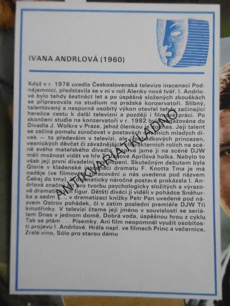 JAK JE ZNÁME II.: OD MIKROFONU, Z TV, FILMU, DIVADLA, BARTOŠKA, SOMR, GALATÍKOVÁ, VYSKOČIL, ABRHÁM, ANDRLOVÁ, AJ. HERCI, HEREČKY, FILM,
