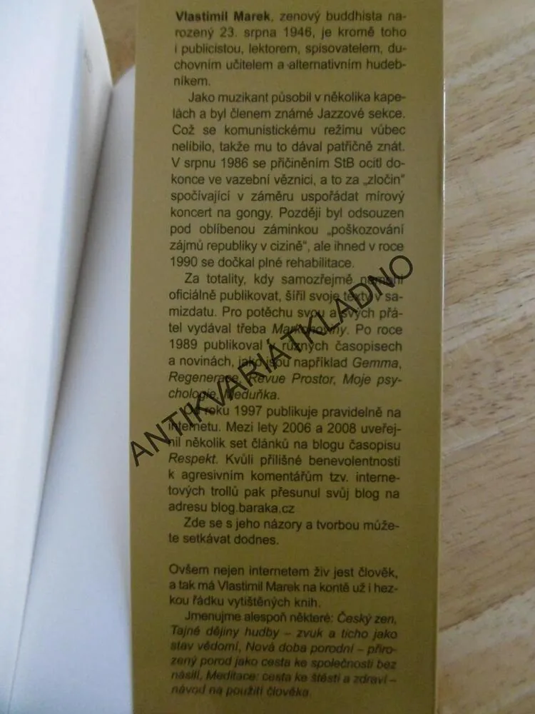 ZEN PRO KAŽDÉHO, CHVÁLA PŘÍTOMNOSTI, VLASTIMIL MAREK, **an