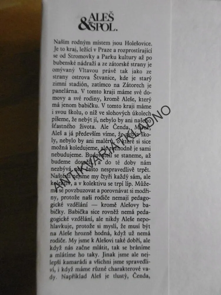 ALEŠ A SPOL.,  VOJTĚCH STEKLAČ, ADOLF BORN, **an