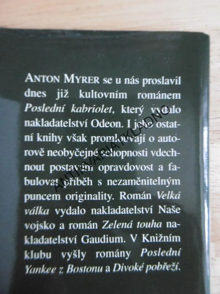 JEDNOU OREL, ANTON MYRER, **an