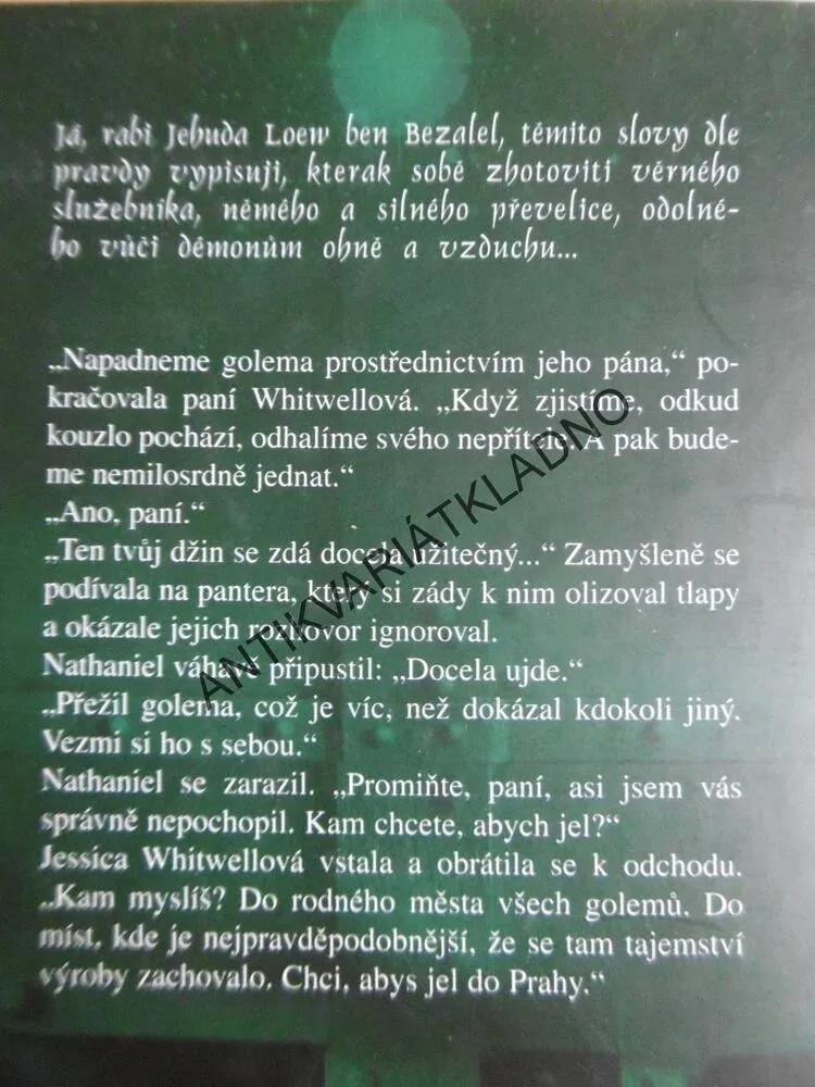 GOLEMOVO OKO, BARTIMAEOVA TRILOGIE, KNIHA druhá, JONATHAN STROUD,**an
