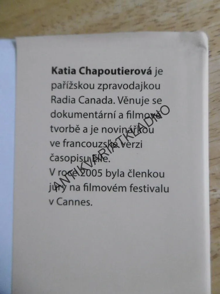 TAJNOSTI PAŘÍŽE, KATIA CHAPOUTIEROVÁ, **an