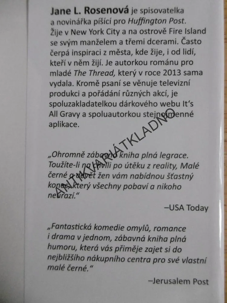 MALÉ ČERNÉ A DEVĚT ŽEN, JANE L. ROSENOVÁ, **an