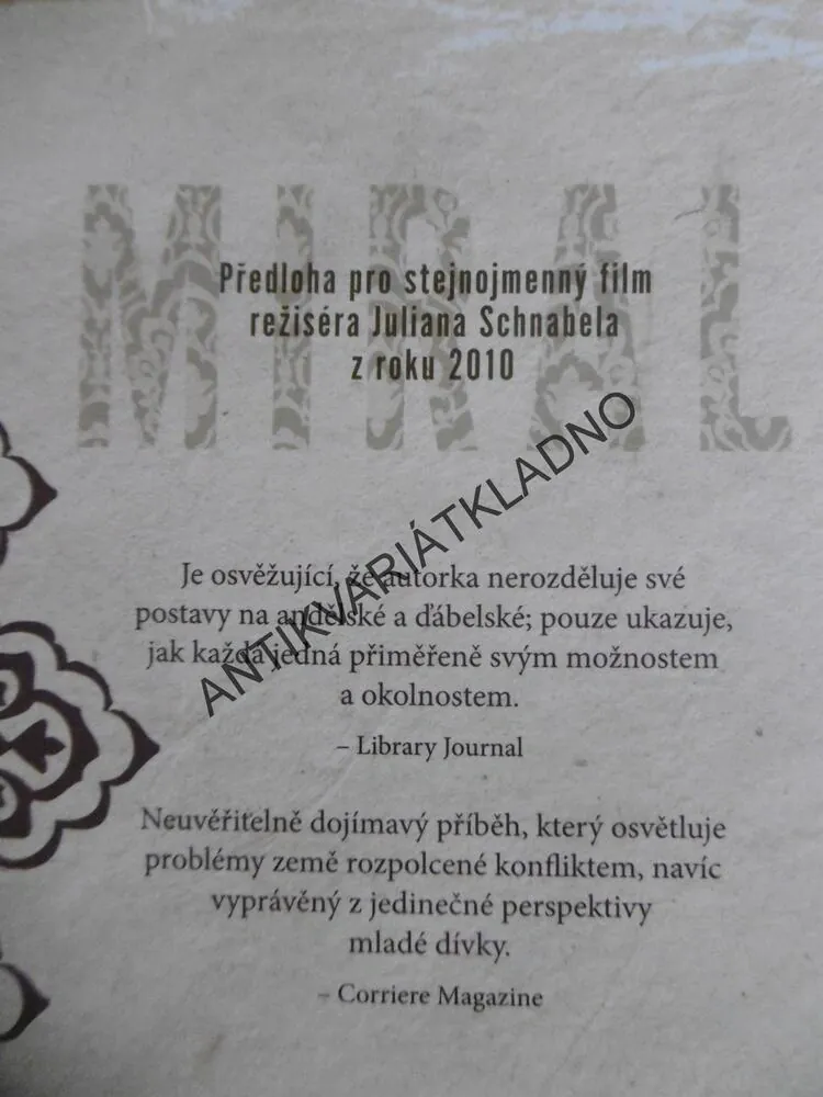 MIRAL, RULA JEBREALOVÁ, **an