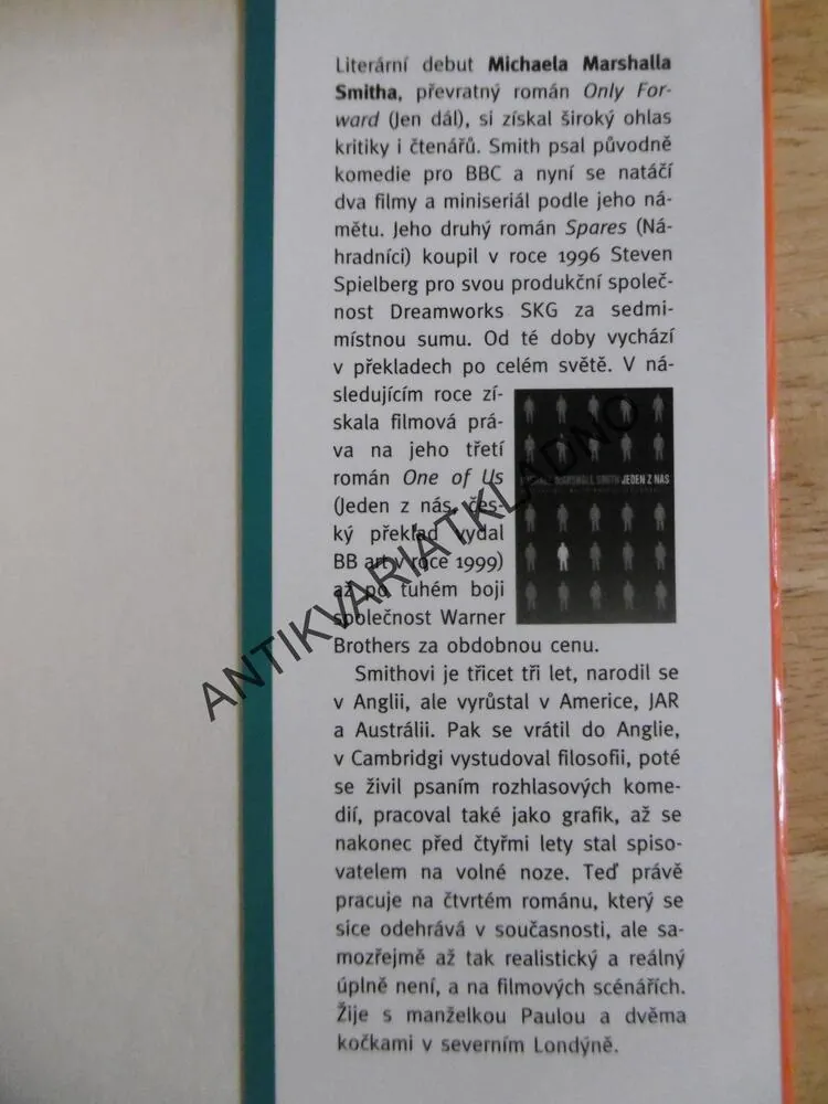 NÁHRADNÍCI, MICHAEL MARSHALL SMITH, **an