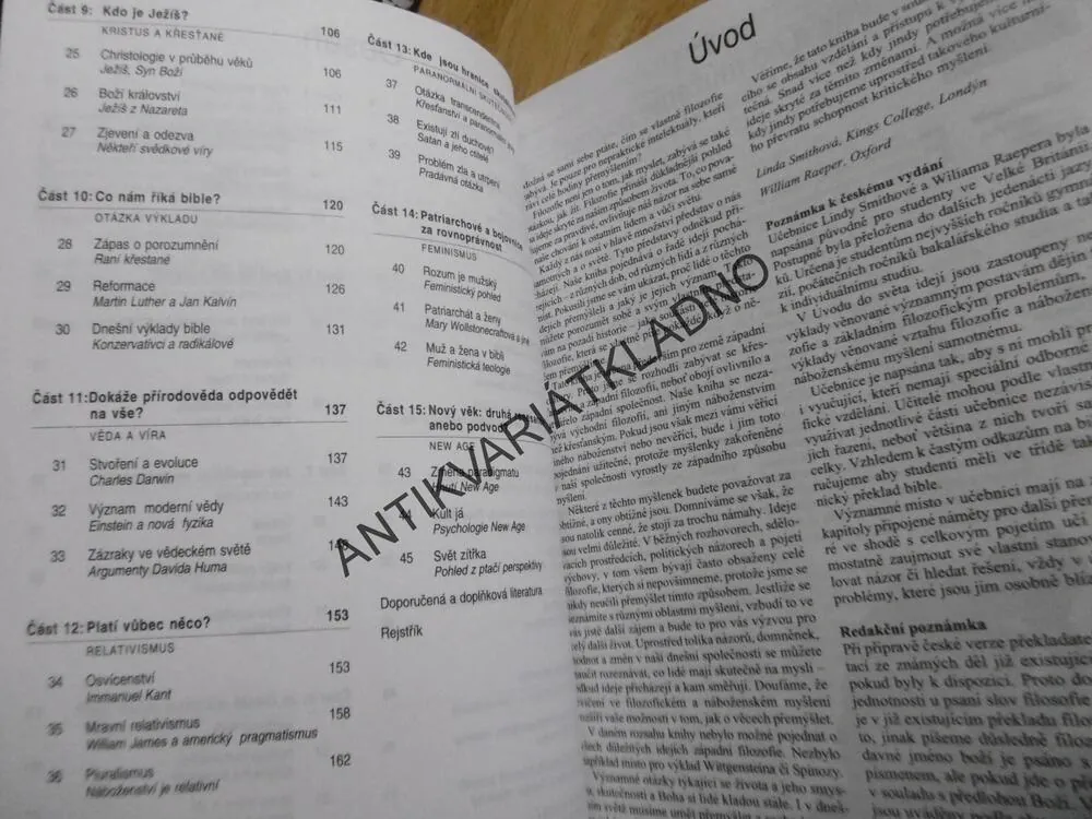 ÚVOD DO SVĚTA IDEJÍ, WILLIAM RAEPER, LINDA SMITHOVÁ, **an