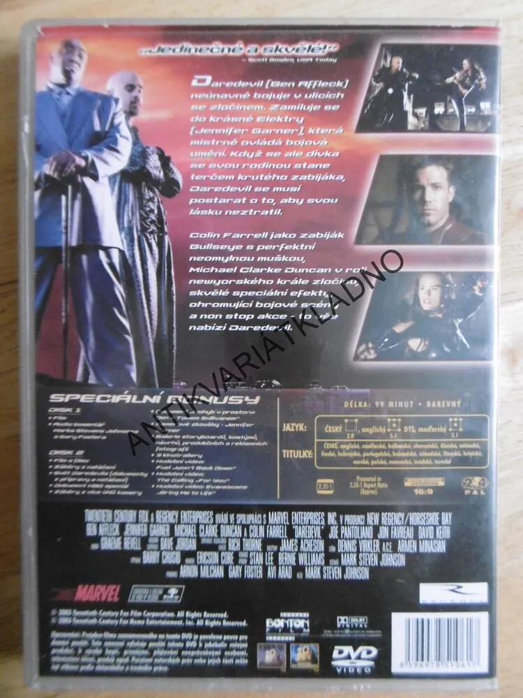 DAREDEVILl, DVD FILM