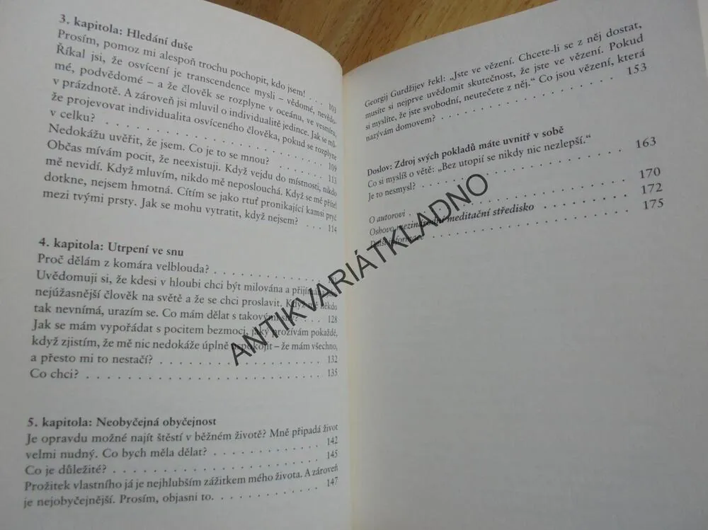 CESTA ČLOVĚKA, JAK NAJÍT ŠTĚSTÍ,OSHO,ESENCE ŽIVOTA