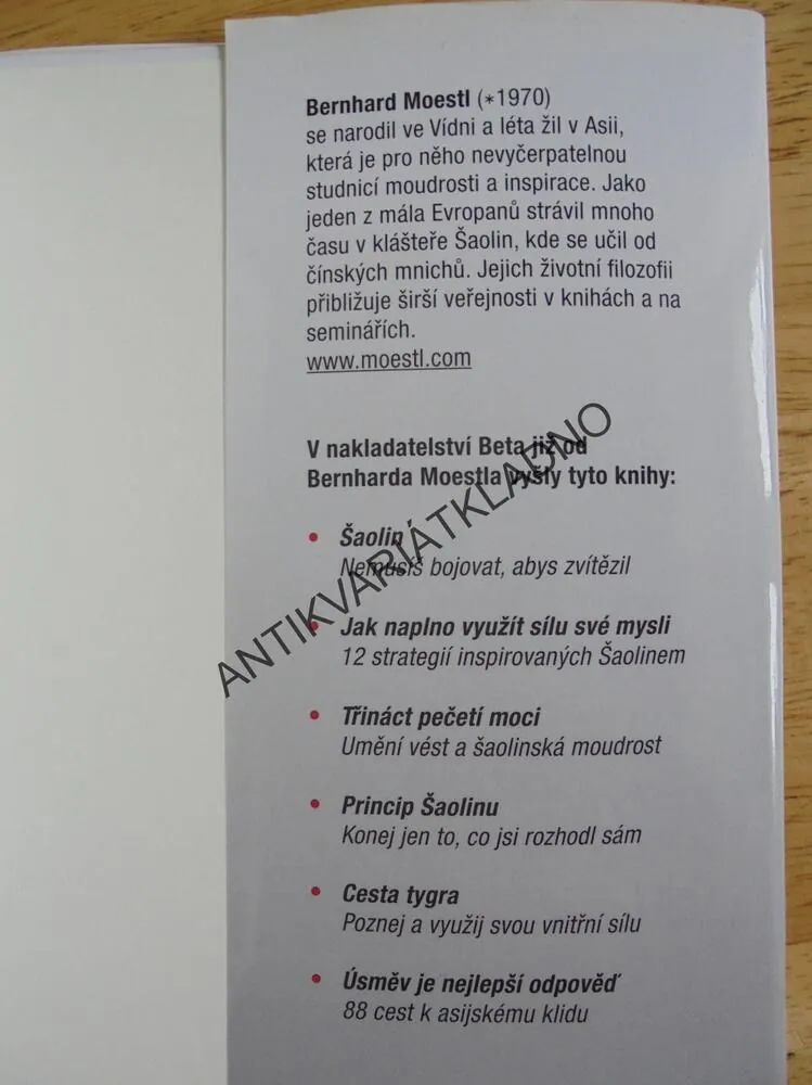 MOUDROST ŠAOLINSKÝCH MISTRŮ, EMOCE, ŠAOLIN, MOESTL