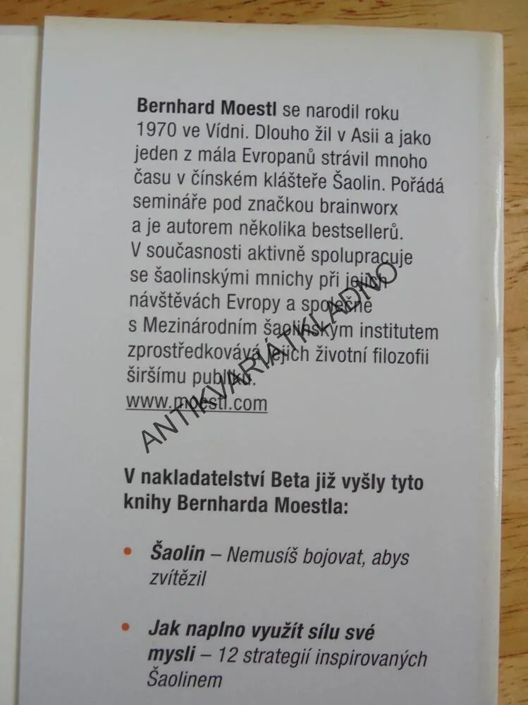 CESTA TYGRA, MOESTL, VNITŘNÍ SÍLA, ŠAOLIN