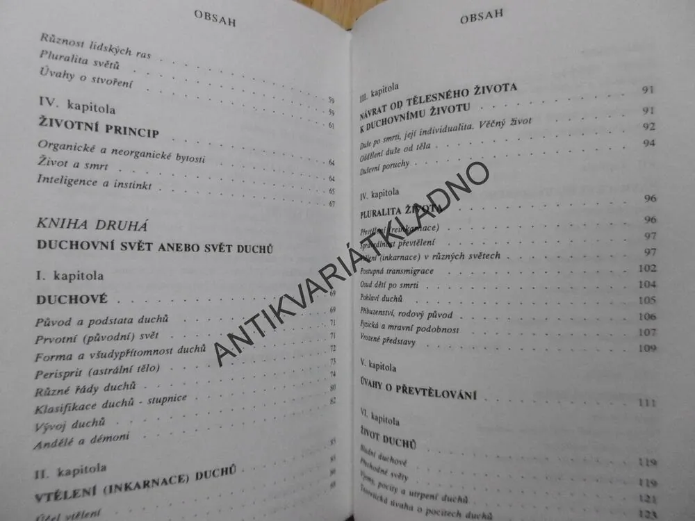 KNIHA DUCHŮ, ALLAN KARDEC, **an