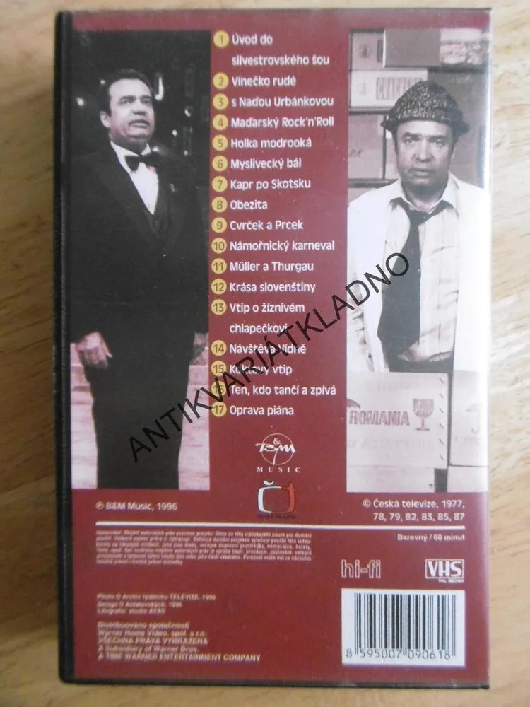 SILVESTRY VLADIMÍRA MENŠÍKA, VHS