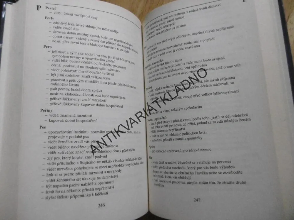 SNÁŘ, LEXIKON SNOVÝCH SYMBOLŮ, HANNS KURTH, HOROSKOP, ASTROLOGIE, **an