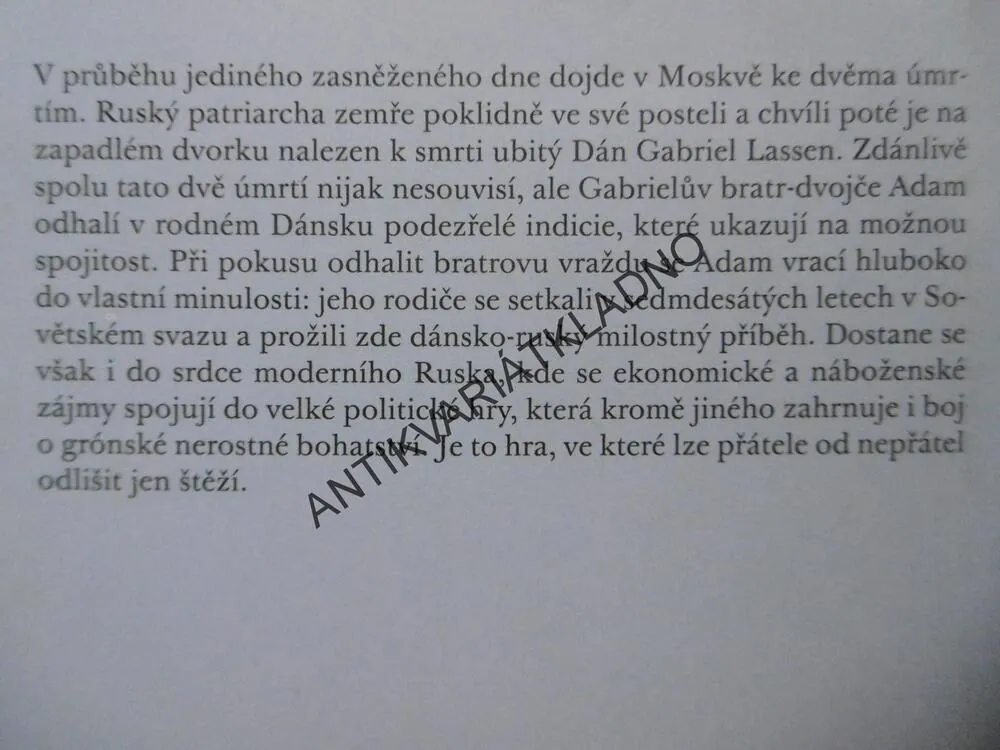 NÁHODNÁ SMRT PATRIARCHY, LEIF DAVIDSEN, **an