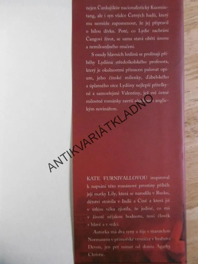 RUSKÁ KONKUBÍNA, KATE FURNIVALLOVÁ, **an