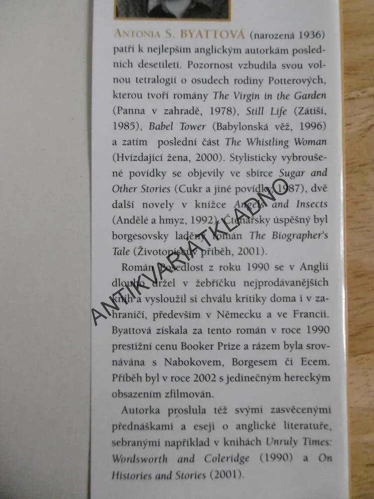 POSEDLOST, A.S.BYATTOVÁ, **an