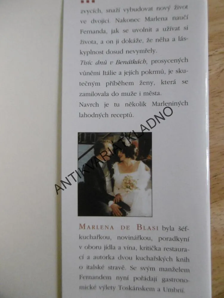 TISÍC DNŮ V BENÁTKÁCH, MARLENA DE BLASI, **an
