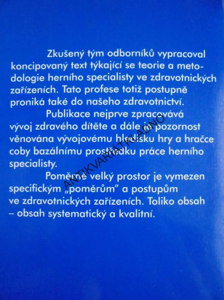 HERNÍ SPECIALISTA V SOMATOPEDII, VALENTA, PSYCHOLOGIE
