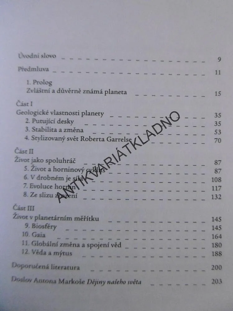 ŽIVOT JAKO GEOLOGICKÁ SÍLA, PETER WESTBROEK, AUTOGRAM VÁCLAV CÍLEK