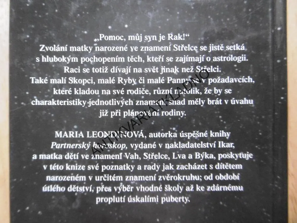 VAŠE DÍTĚ VE ZNAMENÍ HVĚZD, MARIA LEONIDOVÁ,  **an
