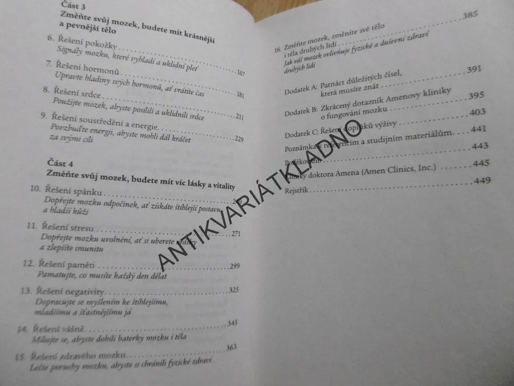 ZMĚŇTE MOZEK, ZMĚŇTE TĚLO, DANIEL G. AMEN, **an