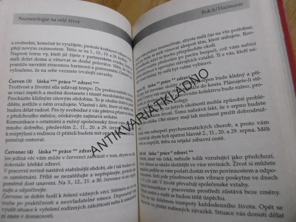 NUMEROLOGIE NA CELÝ ŽIVOT, ZDRAVÍ, LÁSKA, PENÍZE, PRÁCE, CLAIRE SAVARDOVÁ, **an