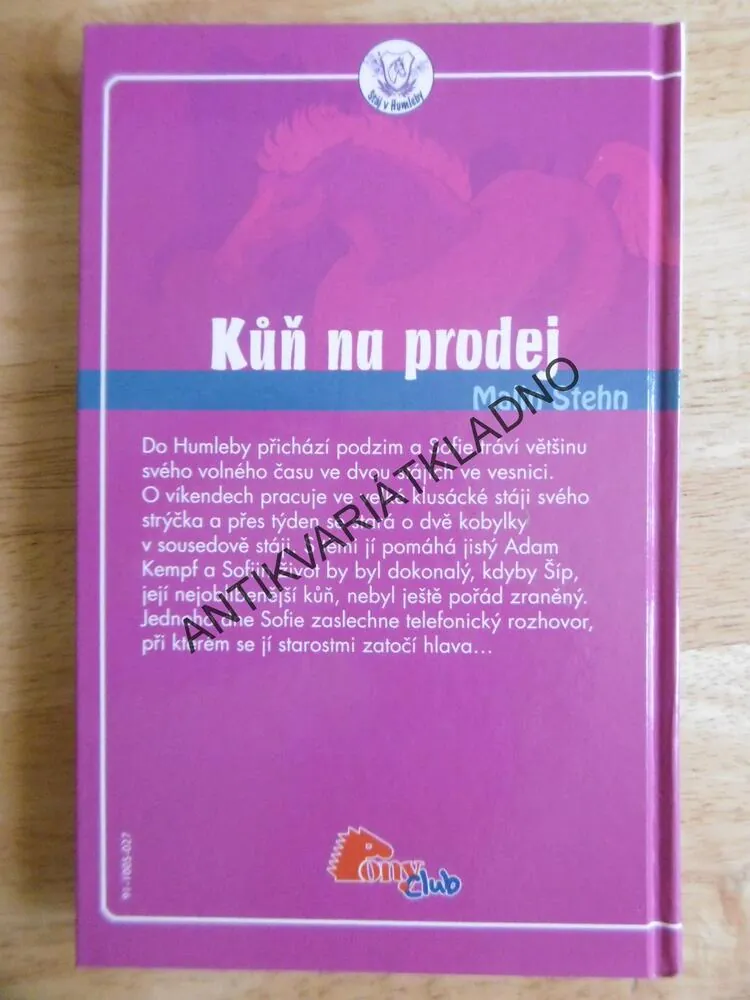 KŮŇ NA PRODEJ, MALIN STEHN, STÁJ V HUMLEBY, **an