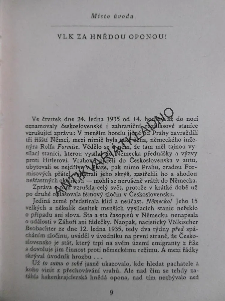 VYZVĚDAČKA B7, EDVARD CENEK, 1948,**an