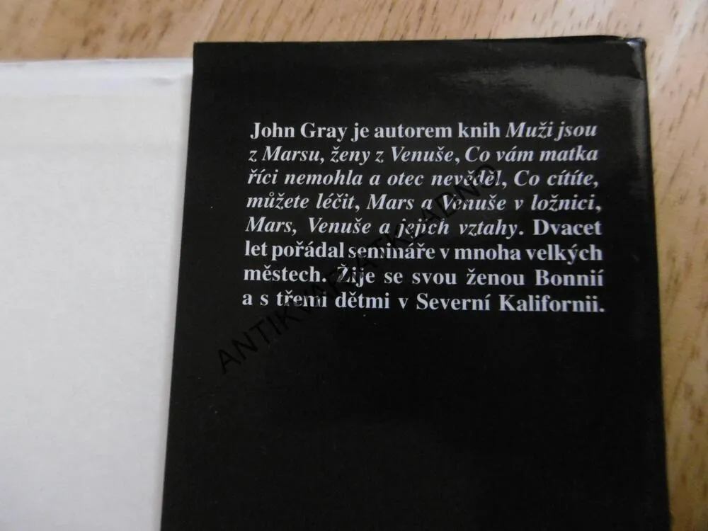 MARS, VENUŠE A JEJICH VZTAHY, JOHN GRAY, **an