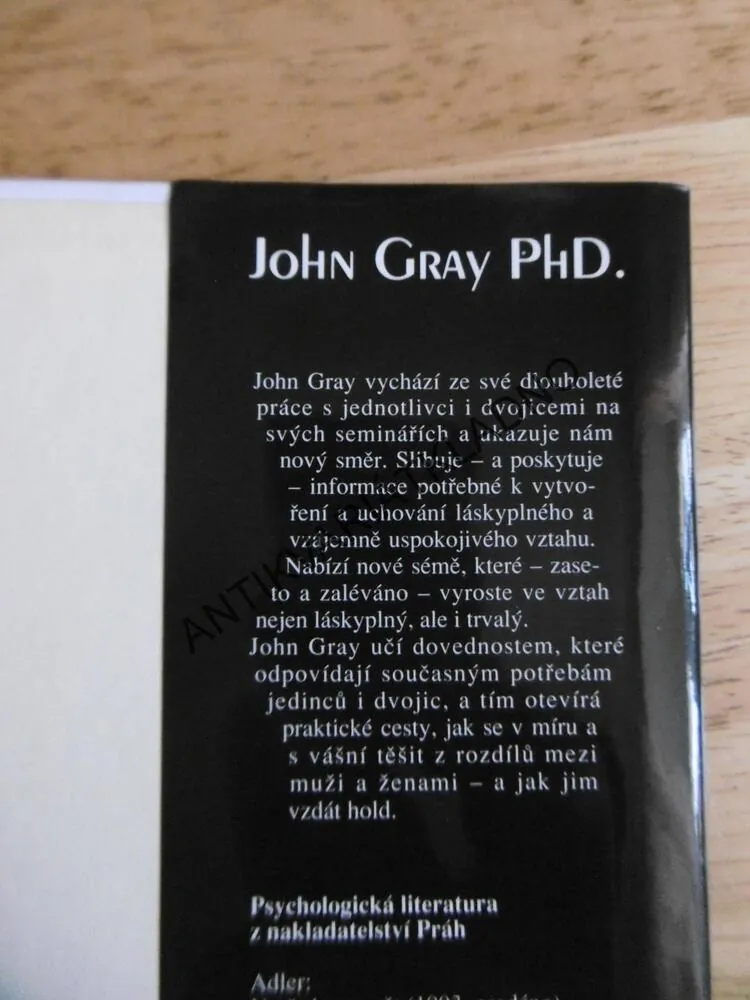 CO VÁM MATKA ŘÍCI NEMOHLA A OTEC NEVĚDĚL, MARS VENUŠE,, JOHN GRAY, **an