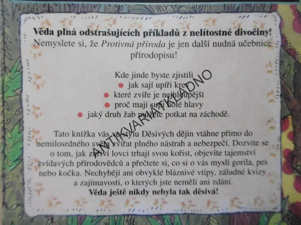 PROTIVNÁ PŘÍRODA, DĚSIVÁ VĚDA, NICK ARNOLD