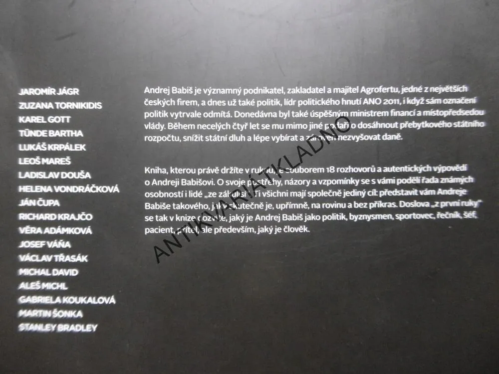 ANDREJ BABIŠ V ROZHOVORECH S 18 OSOBNOSTMI,