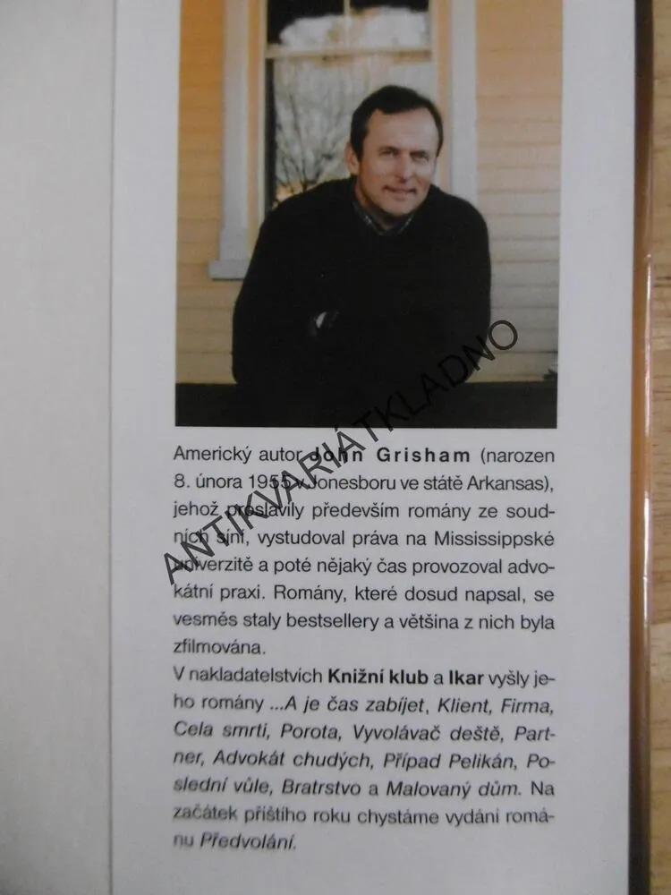 VÁNOCE NEBUDOU! JOHN GRISHAM, **an