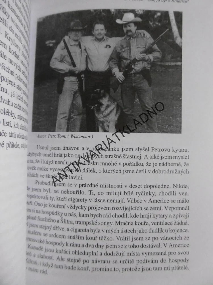 LIDI, JÁ BYL V AMERICE, JOSEF FOUSEK- AUTOGRAM, **an