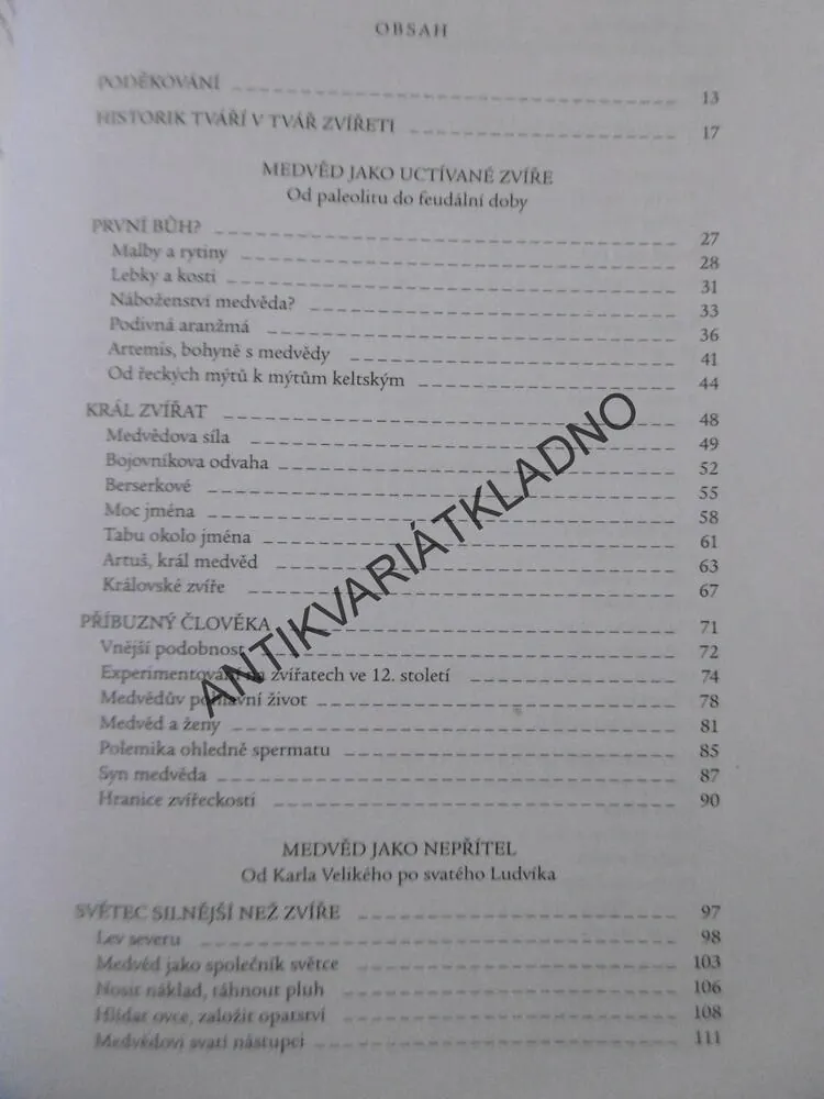MEDVĚD, DĚJINY PADLÉHO KRÁLE, MICHEL PASTOUREAU, **an