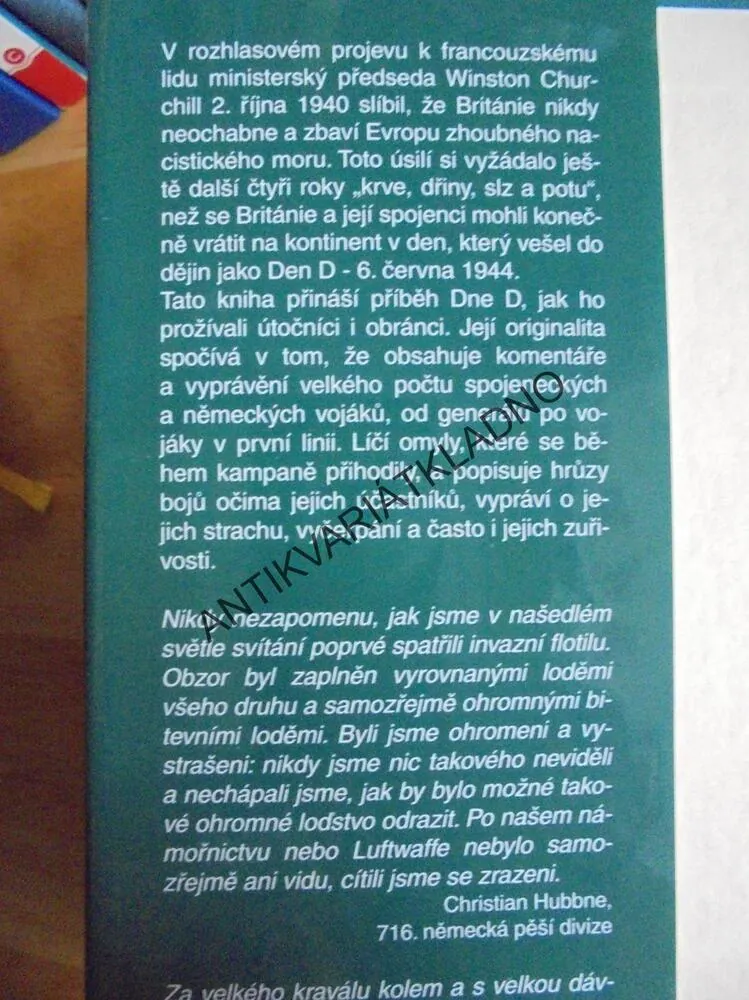 OBĚ STRANY INVAZE, EDMUND BLANDFORD, VÁLKA,