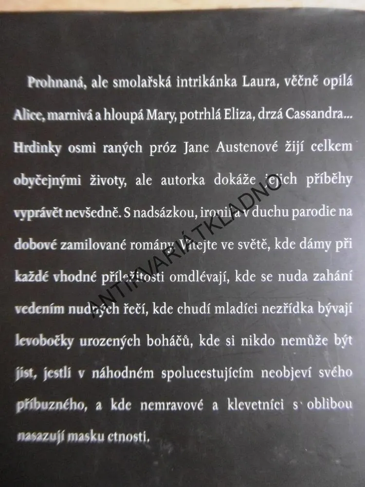 LÁSKA A PŘÁTELSTVÍ A JINÉ PRÓZY, JANE AUSTENOVÁ, **an